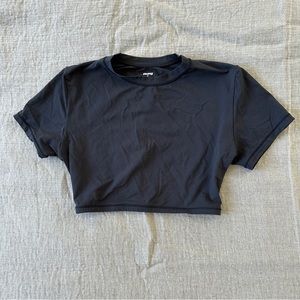 Skims Fits Everybody Cropped Tee Black
